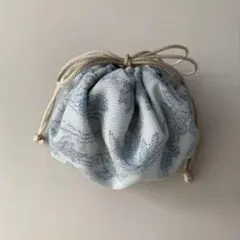 【値下げ】まんまる巾着　七五三　着物リメイク　アンティーク　巾着袋　和装小物