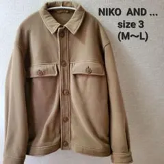 NIKO AND... フリースジャケット　ベージュ