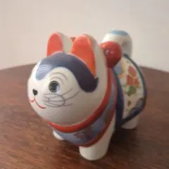 狛犬　陶器　 置物 縁起物　薬師窯