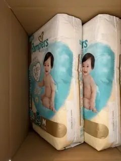 Pampers はじめての肌へのいちばん テープ Mサイズ 60枚入2パックのサムネイル