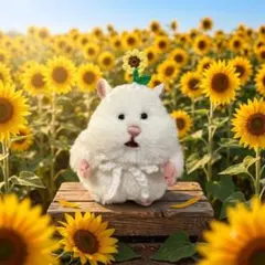 お花が咲きましたカチューシャ(ひまわり) はむにぎりのサムネイル