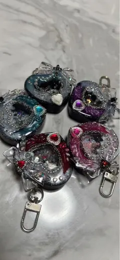 カラフル樹脂製チャームセット