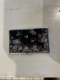蝶と花のデザイン 名刺入れ