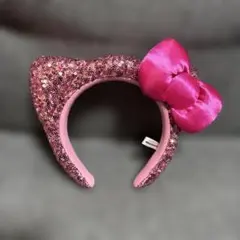 ハローキティ♡カチューシャ　派手　スパンコール　ピンク　USJ