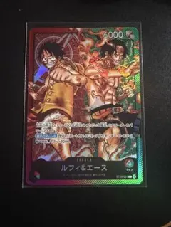 美品】 ルフィ&エースリーダーカード L ST30-001 スタートデッキEX