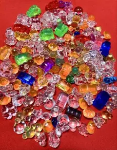 多色プラスチックビーズセット　キラキラ