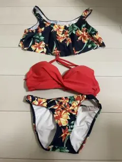 EMODA 花柄 フリル ビキニ セパレート 水着のサムネイル