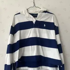 Polo Ralph Lauren ストライプ　クロップド丈ラガーシャツ XS