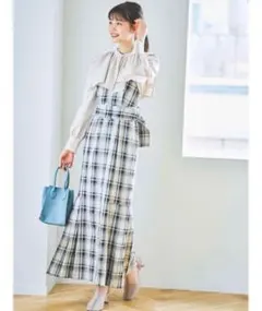 dazzlin キャミクロスプリーツジャンスカ（グレー）