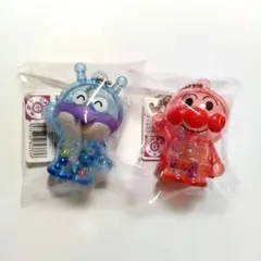 アンパンマン シャカシャカクリアキーホルダー 2点【新品】