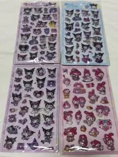 キャラクターシール 4シートセット マイメロ　クロミ