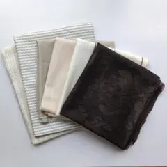 多様なデザインの布地6枚セット　 各100cm×100cm