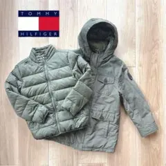 k213【美品】トミーフィルフィガー　コート　マウンテンパーカー　インナーダウン