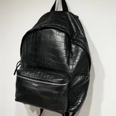 saint laurent paris レザー　クロコ型押し　バックパック