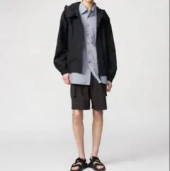 UNIQLO U ユニクロ パラシュートカーゴショーツ ブラック L