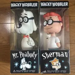 wacky wobbler Mr. Peabody&Sherman 2体セットのサムネイル
