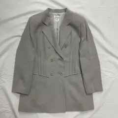 グレー ダブルブレスト テーラードジャケット ｜古着｜人気アイテム