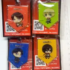 進撃の巨人　オリジナルイヤホンジャック　ちみきゃら　セット