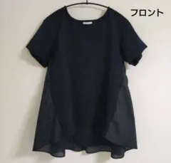 sono ソーノ　ブラック後ろフリルTシャツカットソーのサムネイル