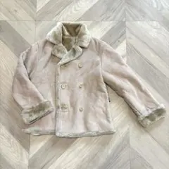 コムサイズム　ムートン風コート　120