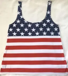 夏物SALE- ̗̀ ☺︎ ̖́-アメリカ柄タンクトップのサムネイル