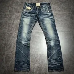 極美品✨ OVER THE STRIPES ペイント加工 リジッド 32 - メルカリ