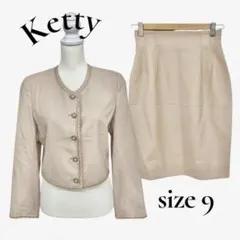 KETTY セレモニースーツ セットアップ ジャケット スカート 金ボタン 冬