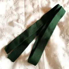 ☆ヴィンテージ リボンネクタイ 蝶ネクタイ レディース エメラルドグリーン 無地