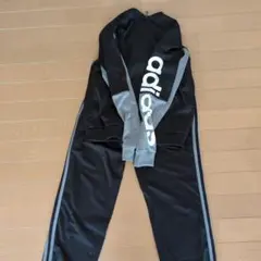 adidas ジャージ 黒 グレー