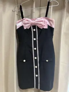リボン付き⭐︎バイカラーミニワンピのサムネイル