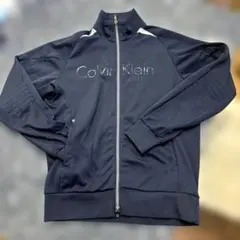 デサントCalvin Klein golf 紺フルジップジャケット7-122