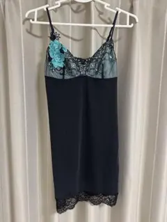 HIMICO キャミソール ブラック×ミント