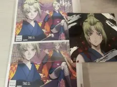 銀魂　吉原大炎上　ラベル缶　吉原大炎上　特典　スクエアカード　ステッカー　月詠