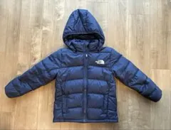 ノースフェイス　キッズ　ダウン　ネイビー　USサイズS 110-130