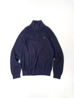 Polo Ralph Lauren ハーフジップコットンニットセーター 古着