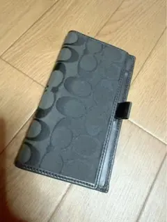 コーチ 手帳カバー 黒 coach