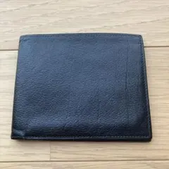 メンズ 二つ折り財布 ブラック レザーのサムネイル