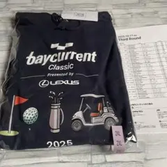 ベイカレントクラシック オフィシャルロゴフーディー 2XLネイビー+会場配布物
