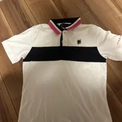 VIVA HEART ポロシャツ ホワイト/ネイビー/ピンク