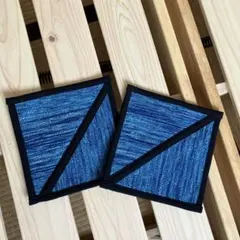 裂織り　ハンドメイド　コースター