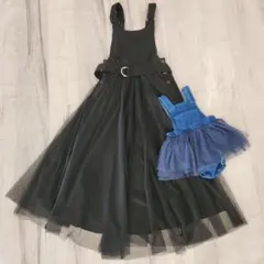 チュールスカートサロペット 親子セット