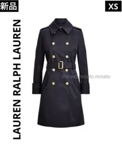 新品タグ付 ローレン ラルフローレン ダブルブレステッド トレンチ コートXS