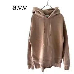 a.v.v 裏起毛長袖トレーナーパーカー フード カジュアルきれいめ