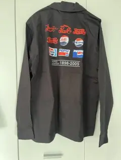 PEPSI HISTORY 1898-2005 ワークシャツ Lサイズ ブラック