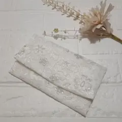 袱紗ふくさ　結婚式　ウェディング　ご祝儀袋ケース　花柄レース　マルチケース