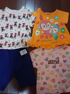 ユニクロ　パジャマ　半袖　ドキンちゃん　コキンちゃん　Tシャツ　セット　80cm