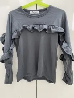 POME様専用Otonato オトナト グレー フリル ロングTシャツ130cmのサムネイル
