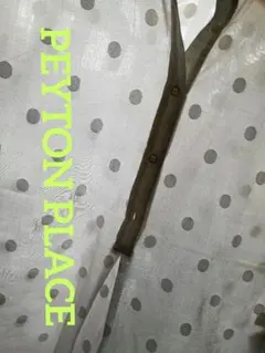 ■未使用　ペイトンプレイス　白　ブラウス　ドット　トップス　綿ローン フレンチ