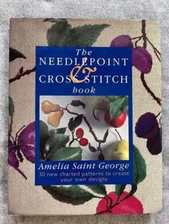 《洋書》ニードルポイント、クロスステッチ　作れる30パターン