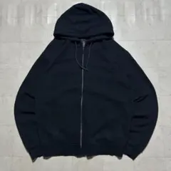 【美品】HUF 肉厚 ジップパーカー ボックスシルエット M 黒 ワンポイント 美品】HUF 肉厚 ジップパーカー ボックスシルエット M 黒 ワンポイント